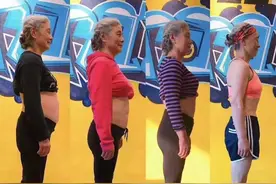 70岁马甲线老太太上央视，3个月减重28斤腹肌轮功不可没图片