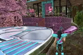 妙用扩展平台，《方舟生存进化》水晶岛DLC一块石头也能造家图片