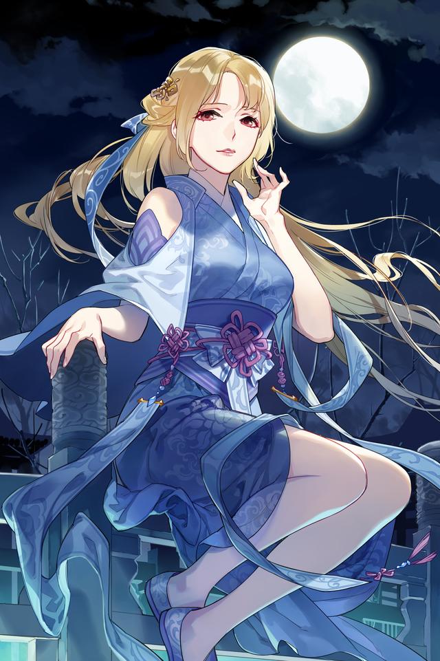 唯美国漫风格《三国罗曼史》游戏卡牌高清原画 女性版三国人物欣赏