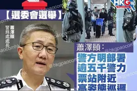 向新「一哥」萧泽颐致意，破坏选举的「王婆婆」败走图片