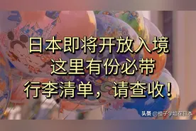 日本即将开放入境，这里有份必带行李清单，请查收图片