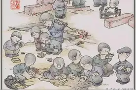 一组漫画，趣说咱们小时候的娱乐小游戏，简单又有趣图片