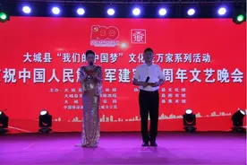 大城县庆祝“八一”建军节军民联欢晚会圆满结束图片