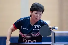 顺手参加奥运会的上海阿姨火了！58岁代表卢森堡出征打得乒乓响图片