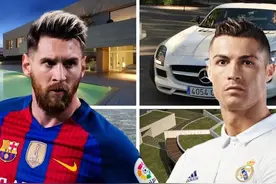 豪宅、跑车、私人飞机应有尽有！梅西C罗不比球技，开比净资产图片