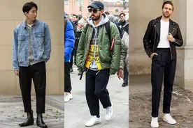 会穿的男人，衣柜少不了这3款“短夹克”，秋冬这样搭好看又潮流图片