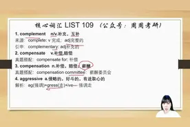 考研英语核心词汇List 109（英一英二通用）图片
