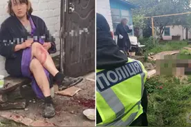 惊悚：45岁乌克兰女子杀死朋友剥他头皮后，坐在遗体旁悠闲喝咖啡图片