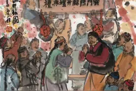 有酒就有故事，他用笔墨的方式为这些故事增添了更多的融洽氛围图片