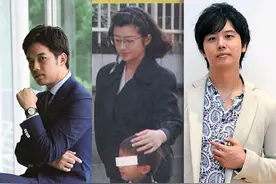 山口百惠的儿子们帅出个性，同穿西服一个英武一个文雅，很有范图片