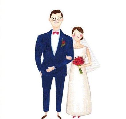 超可爱漫画婚纱照，新的一年要有超甜的恋爱呀