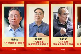 钟南山、张伯礼、张定宇、陈薇4位国家最高荣誉获得者，他们将荣誉归功于身后人图片