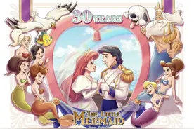 迪士尼公主集体变身“美人鱼”，花木兰比艾莎还美，莫阿娜像大妈图片