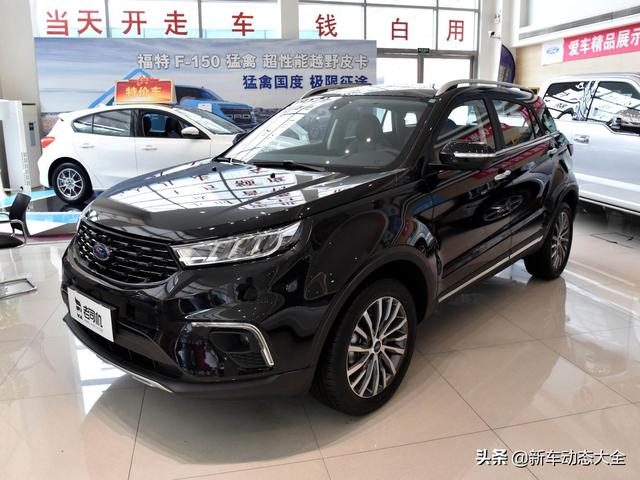 超低价高配置合资SUV，空间大全景影像性价比领先，实拍福特领界