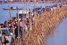 世界上“最特殊”桥梁，一年挣200万路费，全程1100米用竹子建造图片