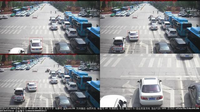 延安电警抓拍机动车不按规定车道行驶交通违法曝光（第202053期）