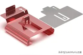 SolidWorks斜接法兰钣金展开折叠实例，CAD习题集P75分享图片