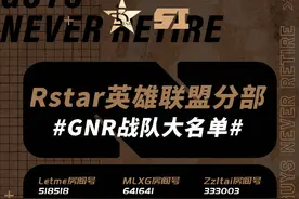 英雄联盟：GNR战队大名单公布——Uzi + kRYST4L，组成下路AD轮换图片