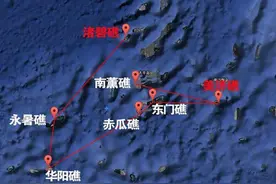 中国南海七座人工岛，其中三座建有机场图片