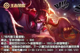 新版本前瞻①：多位英雄调整，T0打野赵云削弱，鲁班大师重做图片