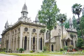 中国最多元的寺院，藏在武汉闹市中的尼姑庵，融合欧亚建筑风格图片
