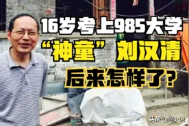 16岁考上985大学，被称为“神童”的刘汉清，后来怎样了？图片
