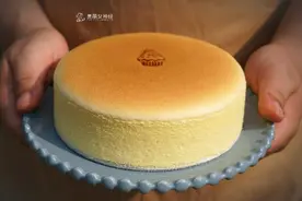 教你做「轻乳酪蛋糕」+配方，入口很轻盈，不腻，甜度也刚刚好图片