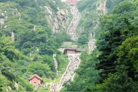 泰山为何放着缆车不用，偏要用“挑山工”，听当地导游如何解释图片