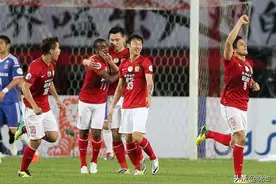 足球老照片：2014年4月22日亚冠G组第6轮，广州恒大2比1横滨水手图片