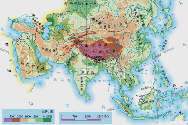 中南半岛地势特征，中南半岛地形图（“中南半岛”的地形特征）