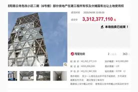 停工3年多后，“CBD最后一席”中弘大厦33亿元拍卖成交图片