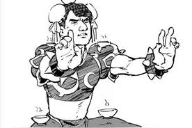 《街头霸王》让人捧腹的设计初稿，背景人物纷纷施展搞笑天赋图片