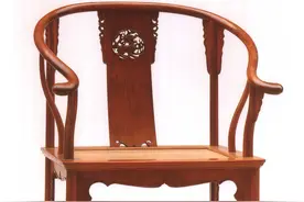 王世襄·黄花梨透雕靠背圈椅图片