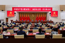 中共合肥市第十二届委员会举行第一次全体会议 虞爱华当选市委书记 罗云峰马军当选市委副书记图片