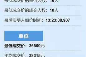 9月浙A车牌竞价结果出炉 个人最低成交价33300元图片