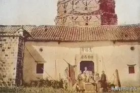 湖北黄冈黄梅，民国初年拍摄的黄梅四祖寺五祖寺（1920年）图片