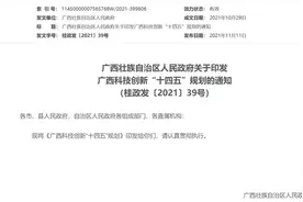 广西印发科技创新“十四五”规划 加快建设创新型广西图片