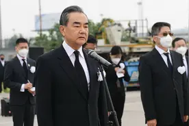 王毅赴机场接杜伟大使回家，对杜伟大使在任期间不幸去世表示沉痛哀悼图片