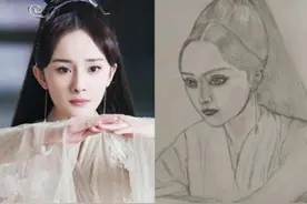 有种“累了”叫美术生画画，画到一半电量不足，成品让人笑出眼泪图片