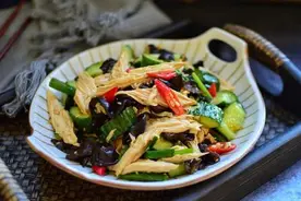 私房菜：凉拌腐竹木耳，美味可口，简单做法图片