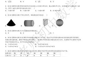 「中考数学」2015年安徽省中考数学试卷及答案图片