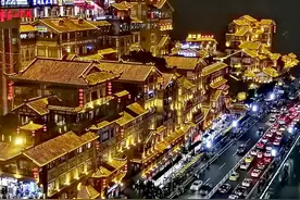 实拍重庆最有立体感，夜景最美的城区，重庆第一网红景点图片