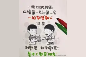 考倒数第一、第二的基本都成为朋友图片