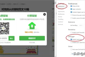Chrome禁用js规避网站不能复制图片
