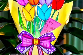 儿童画教程｜教师节创意儿童画--将芬芳的祝福献给最敬爱的老师图片