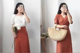 腿粗胯宽的女生少穿裤子，这16套温柔优雅的裙子，遮肉显瘦又凉快图片