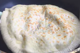 河南菜馍，不烫面不发面，皮薄馅足，柔软劲道，比韭菜盒子好吃图片