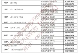 「普招•投档线」湖北省2020年普通高校招生技能高考本科录取院校平行志愿投档线图片