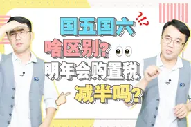 国五国六啥区别？明年会购置税减半吗？视频封面