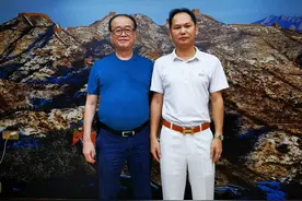 谢攀会长会见美国纽约洪门致公堂总盟主谢天龙先生一行图片